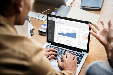 Présentation de données visualisées sous forme de graphiques.